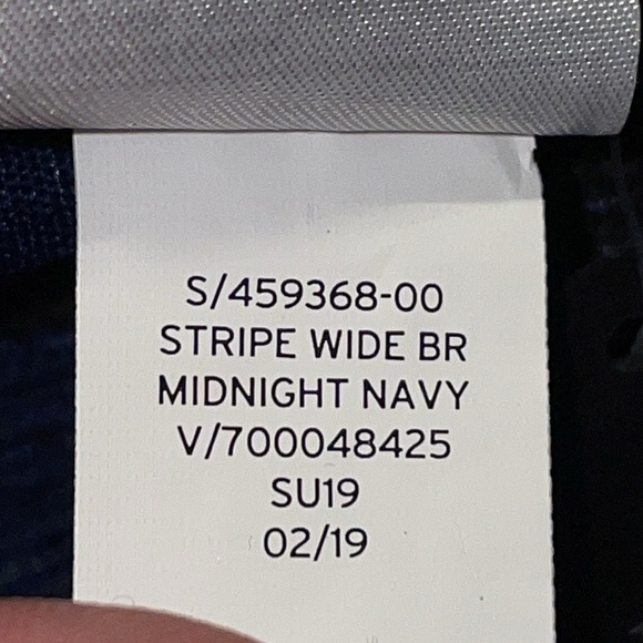 NWT Banana Republic Wide Brim Sun/Summer/Garden/Beach/Cruise hat. Black/Blue M/L main image 5